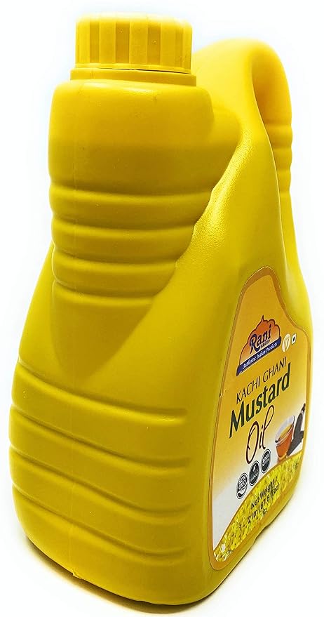 Rani Mustard Oil (Kachi Ghani) 67.6 Ounce (2 Liter) NON-GMO | Gluten Free | Vegan | 100% Natural |