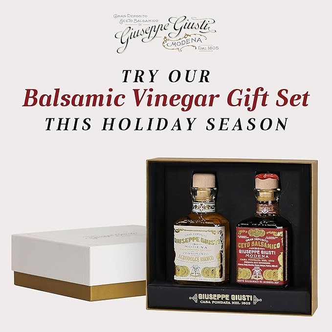 Giusti Italian Balsamic Vinegar of Modena IGP - 3 Gold Medals, Rich & Thick Gran Deposito Aceto