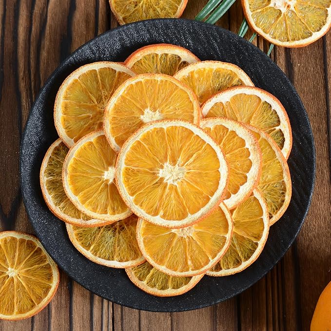 Dried Orange Slices,3oz/85g,Dehydrated Orange Slices For Cocktails,100% Natural Fruit No Additives
