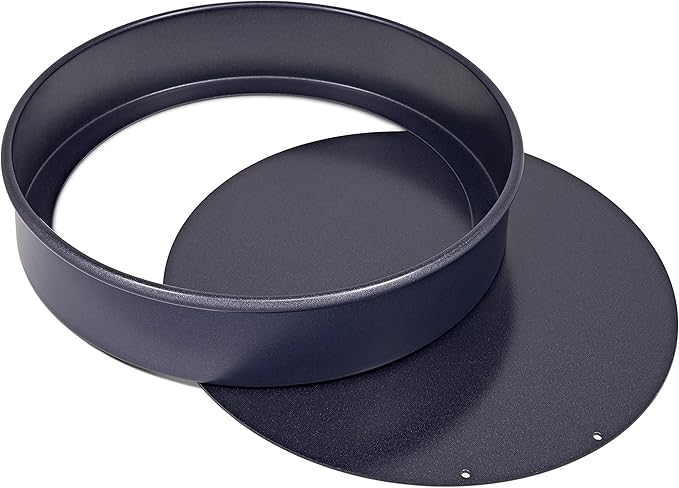 Zyliss E980195 Non-Stick Loose Base Round Sandwich Tin | 20cm/8in | Carbon Steel | Dark Blue | Cake