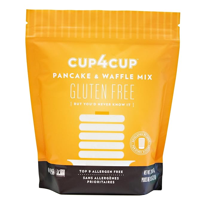 Cup4Cup Pancake and Waffle Mix, 2 Pounds, Certified Gluten Free, Dairy Free, Non-GMO, Kosher, Made
