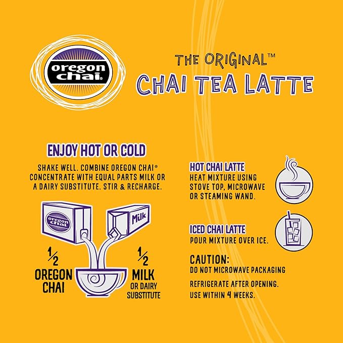 Oregon Chai Original Chai Concentrate 32 Fl Oz (Pack of 1) & DaVinci Gourmet Classic Vanilla Syrup