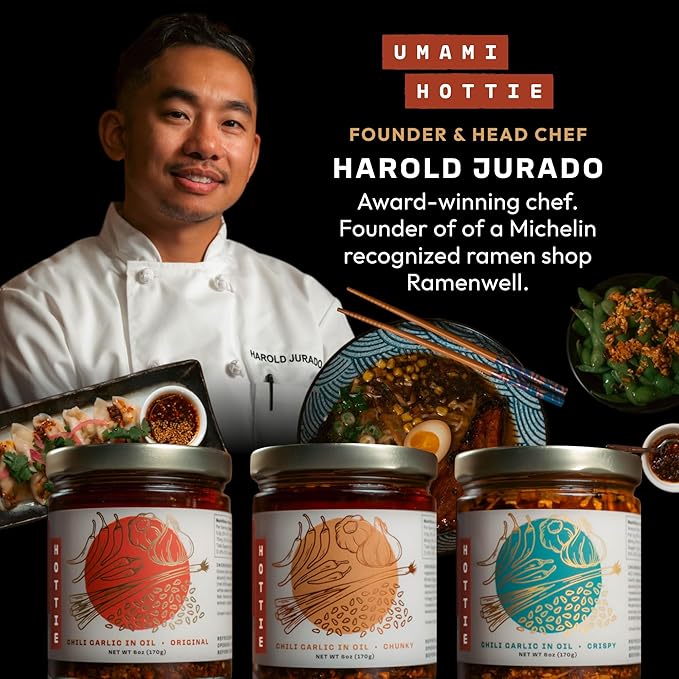 Umami Hottie Crispy Crunchy Chili - The Ultimate Crunchy Texture Topping For Sushi, Dumplings
