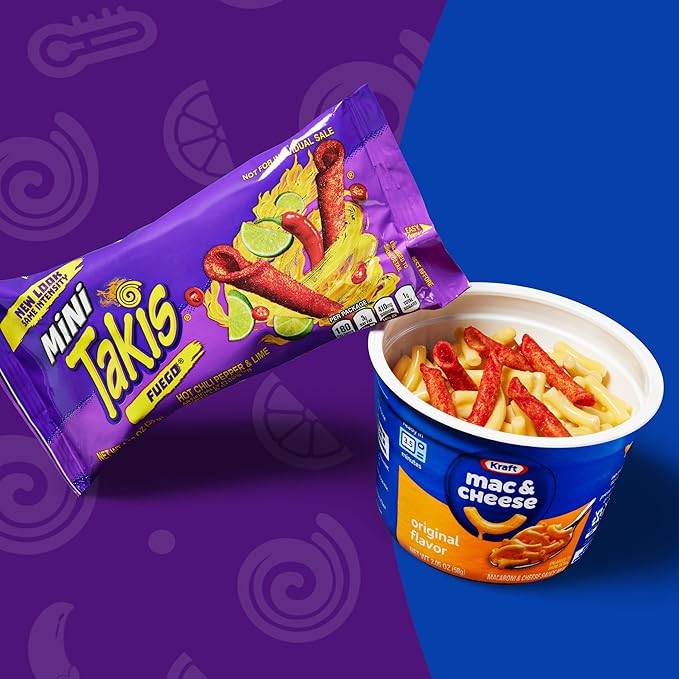 Takis Fuego Mini 25 pc / 1.23 oz Bite Size Multipack, Hot Chili Pepper & Lime Flavored Extreme