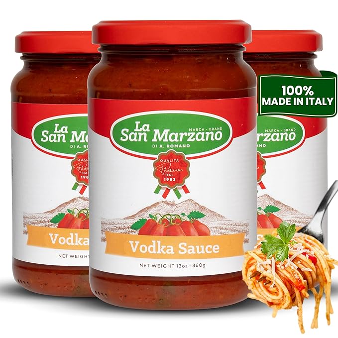La San Marzano Vodka Sauce, 13 oz, Pasta Sauce Made in Italy, All Purpose Tomato Premium Quality