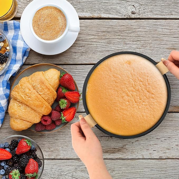 100 Sheets of 6-Inch Parchment Paper Rounds with Lift Tabs, Non-stick Precut Circle Cake Pan