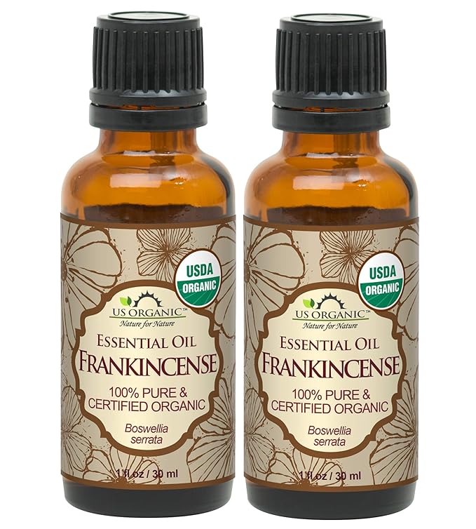 US Organic 100% Pure Frankincense Essential Oil, USDA Certified Organic, Steam Distilled, Boswellia