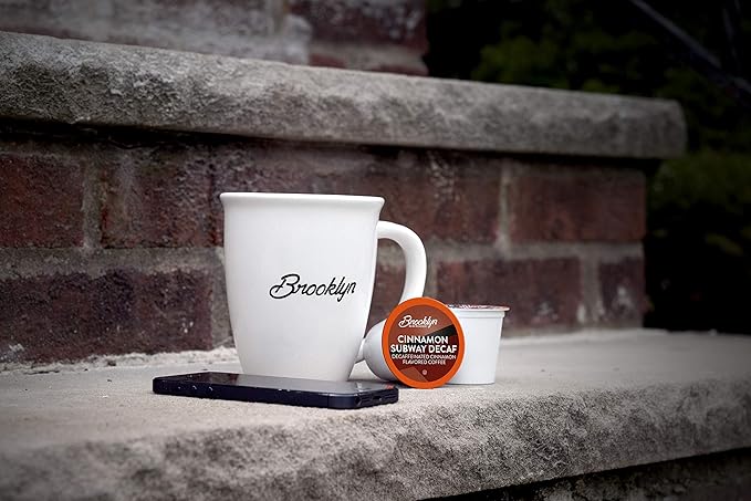 Brooklyn Beans Decaf Coffee Pods, Cinnamon Subway - Compatible with Keurig K Cup Brewers Including