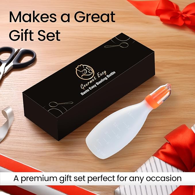Silicone Pastry Brush, All-in-One Silicone Basting Brush with Sauce Bottle, Heat Resistant BBQ
