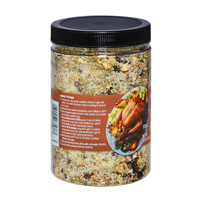 Orrington Farms Turkey Brine Mix | Savory Blend of Sea Salt, Cranberries, Sage, Juniper Berries &