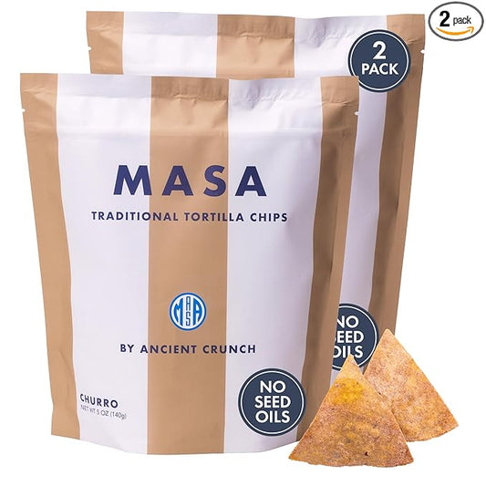 MASA Tortilla Chips Snack Pack - Seed Oil Free Snacks, Organic Chips Tortilla - Gluten & Dairy