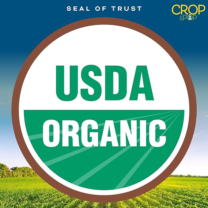 CROP BY POP - Organic Raw Hulled Sunflower Seed Kernels, Unsalted, Shelled (32oz - 2 LB) Packed