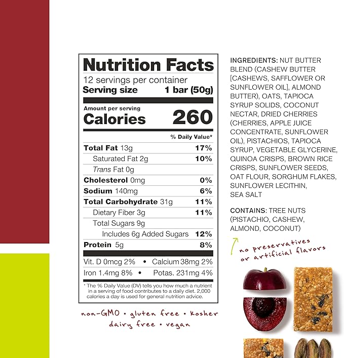 Skratch Labs Energy Bar | Peanut Butter + Chocolate (12 Pack) | Plant Based Healthy Snack | Low