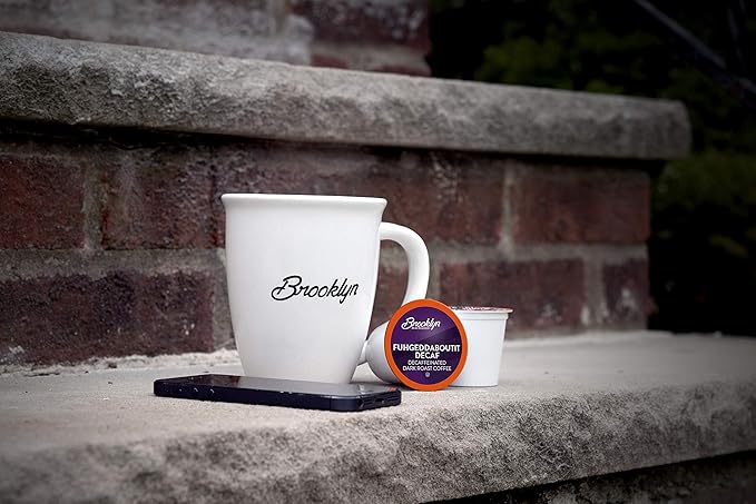 Brooklyn Beans Coffee Pods, Fuhgeddaboutit Decaf - Compatible with Keurig K Cup Brewers Including