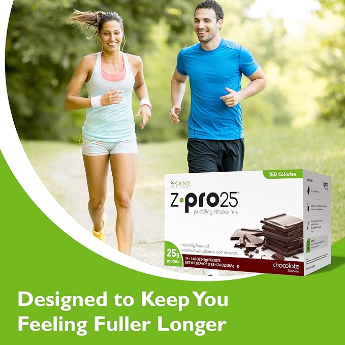 R-Kane Z-Pro 25 Protein Shakes: High Protein Chocolate Shake and Pudding Mix, Weight Loss Chocolate