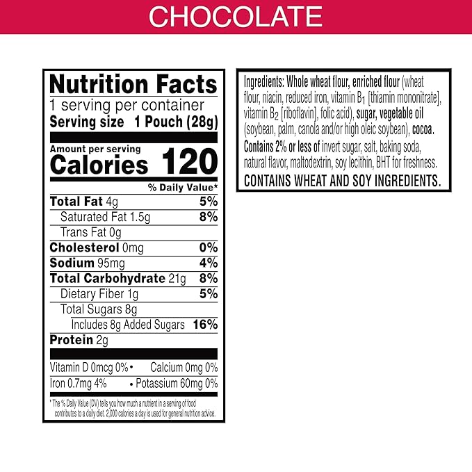 Kellogg's SCOOBY-DOO! Baked Graham Cracker Snacks, Lunch Snacks, Snack Crackers, Chocolate (40