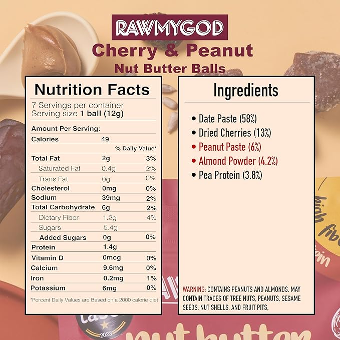 RAWMYGOD Fruit and Nut Bars, Gluten Free, Vegan, No Added Sugar (16 bars, Variety Pack I - 4 Raw