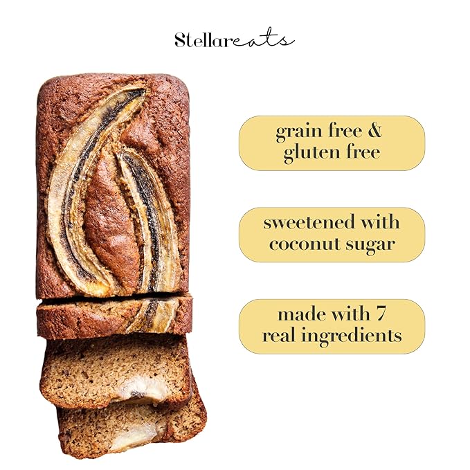 Stellar Eats Grain-Free Banana Bread & Muffin Baking Mix | Gluten-Free, Dairy-Free, Plant-Based