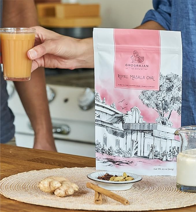 Loose Leaf Chai Tea (200+ Cups) - Fresh Harvest - Assam CTC Black Tea Blended with Cinnamon