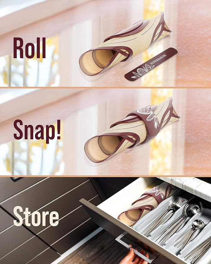 Superbaking Silicone Bread Sling 2 Pcs - 9in Round & Oval 482F Heat Resistant Dough Lifter