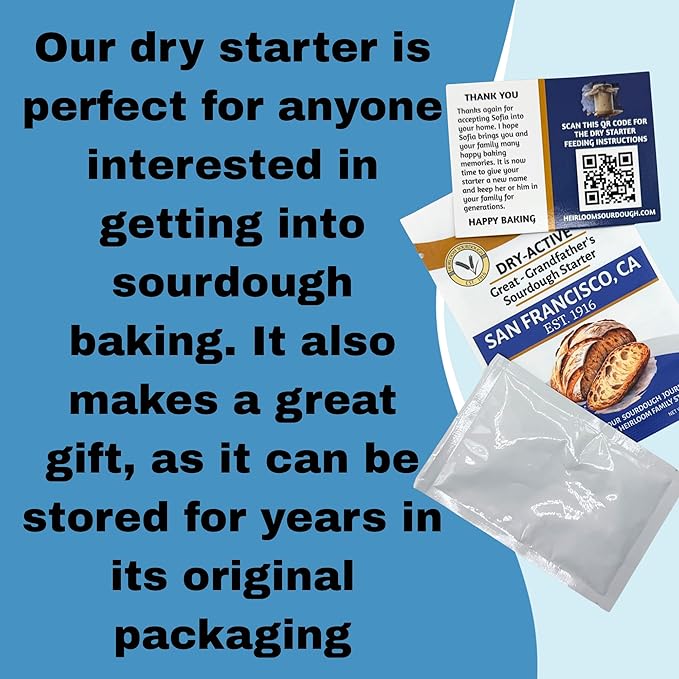 100 Year Old San Francisco Sourdough Starter | Our Great Grandfather's Starter from 1916 | Easy to