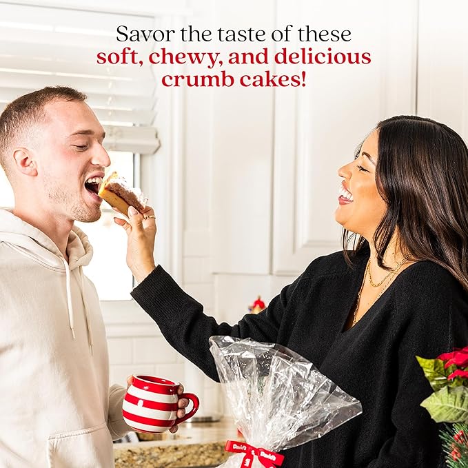 David's Cookies Fresh Baked Gourmet Crumb Cake Food Gift Basket - Gourmet Crumb Cake Assortment