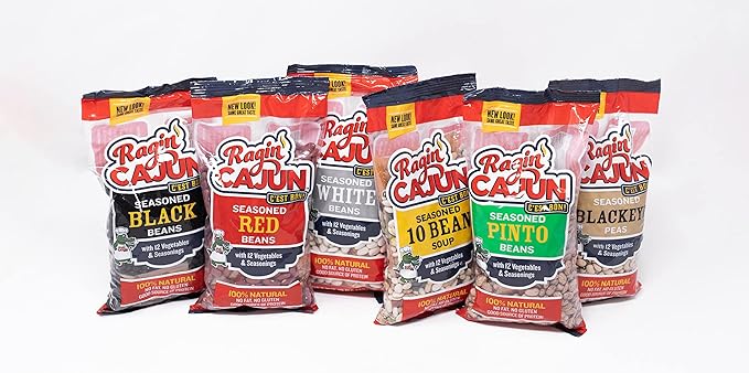 Seasoned Petite Red Beans 16 oz Ragin Cajun (Pack of 12)