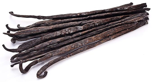 25 Vanilla Beans - Whole Extract Grade B Pods for Baking, Homemade Extract, Brewing, Coffee