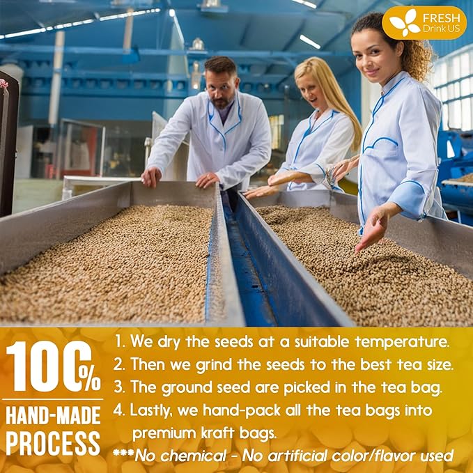 FreshDrinkUS, Premium 55 Fenugreek Tea Bags, 100% Natural & Pure from Fenugreek. Fenugreek Herbal