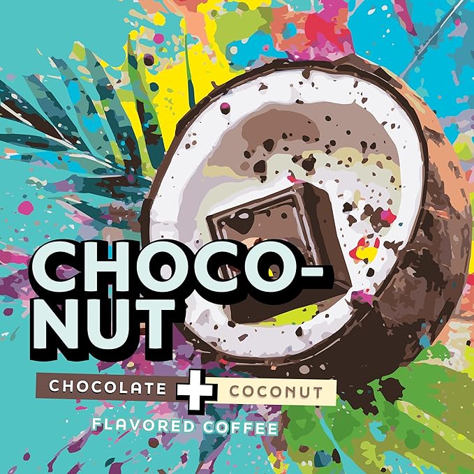 Java Factory Coffee Pods Choconut, 40 Count - Chocolate Coconut Flavored, Compatible with Keurig K