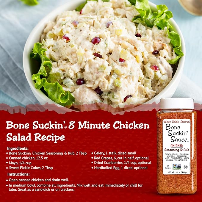 Bone Suckin' Sauce Bulk Seasoning & Rub - Brown Sugar, Garlic, Onion, Spices - Non-GMO