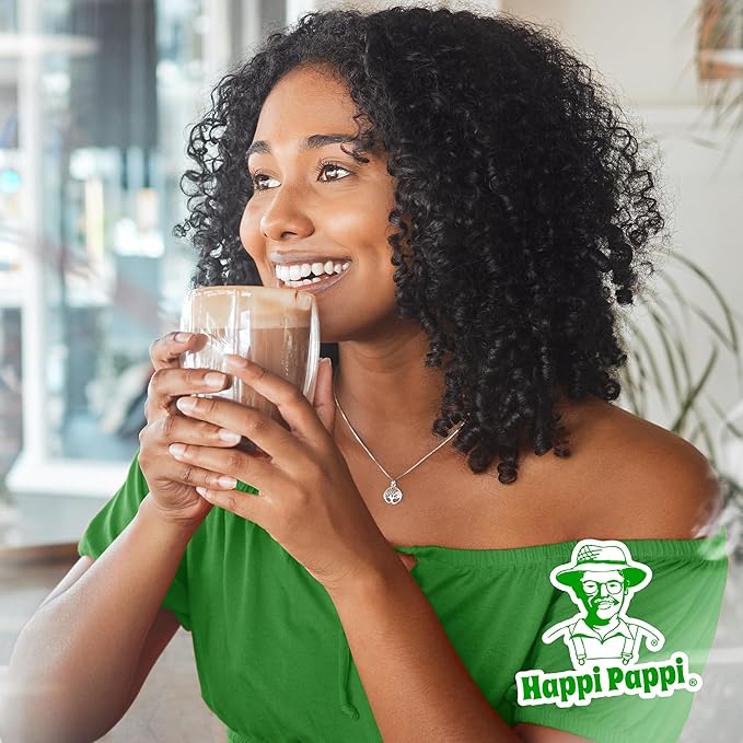 Happi Pappi - Vegan Hot Cocoa Mix, Coconut Milk Base Rich and Smooth Chocolate Powder for Drinks &