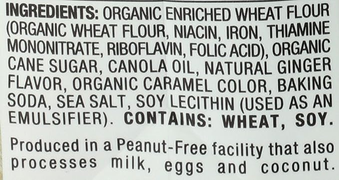 Mi-Del Cookies Ginger Flavored Snaps - Non GMO Certified, 0g Trans Fat Swedish Ginger Snaps Cookies