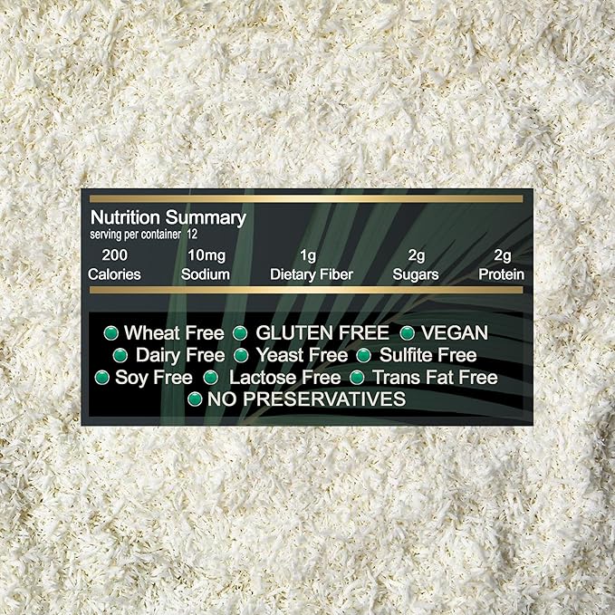 Golden Premium Quality Fine Coconut Macaroons - 12 oz (340 g) | Natural, No Additives, No Added