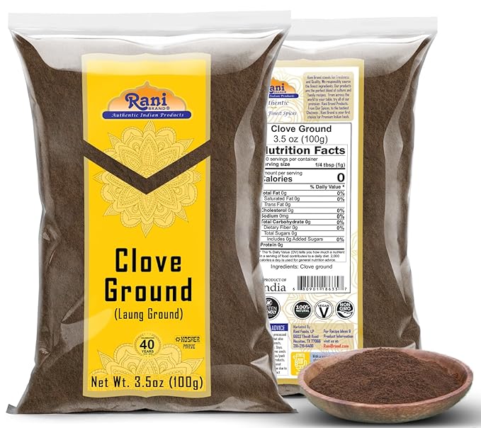 Rani Cloves Powder (Laung) Indian Spice 3.5oz (100g) ~ All Natural, Gluten Friendly | NON-GMO |