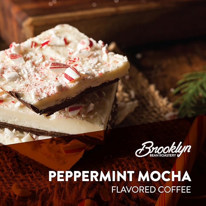 Brooklyn Beans Peppermint Mocha Coffee Pods for Keurig K-Cup Brewers, 40 Count Single-Serve Pods