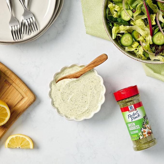 McCormick Perfect Pinch Seasoning, Green Goddess, For Adding Tangy, Herby Flavor to Chicken
