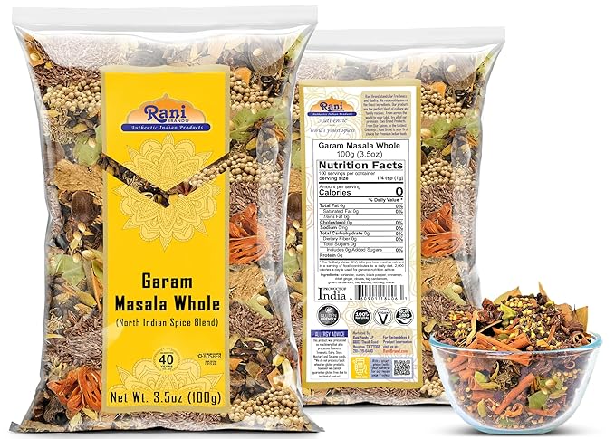 Rani Garam Masala Indian 11 Whole Spices Blend 3.5oz (100g) ~ All Natural, Salt-Free | Vegan | No