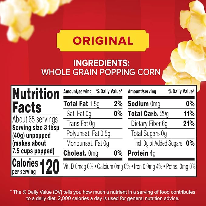 Orville Redenbacher's Gourmet Popcorn Kernels, Original Yellow, 5 lb.