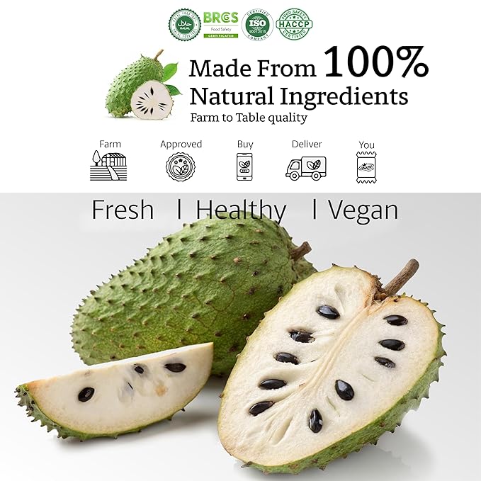 Vinamit Soft Dried Chili Soursop Fruit | 3.5 oz Bag | Tropical Fruit Snack | Vegan, Gluten-Free