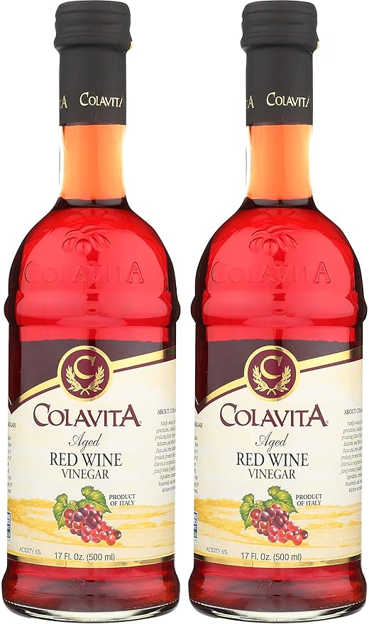Colavita Red Wine Vinegar Red Wine Vinegar Pack of 2 Glass Bottle