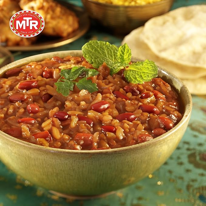 MTR Ready-To-Eat: Rajma Chawal - Red Kidney Beans Rice - Microwavable Rice Packs for Instant Meals