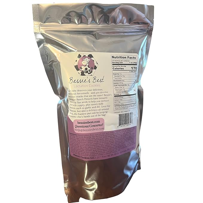 Bessie?셲 Best Lactation Pretzels | Ranch Flavored Pretzels | Milk Boosting Lactation Snacks |