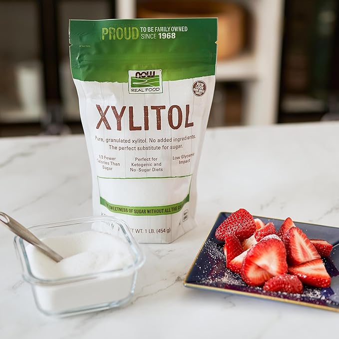 NOW Foods, Xylitol, Pure with No Added Ingredients, Keto-Friendly, Low Glycemic Impact, Low