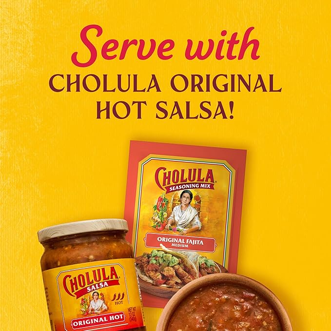 Cholula Seasoning Mix, Original Fajita, Medium Heat, For Chicken, Steak, Shrimp & Veggie Fajitas