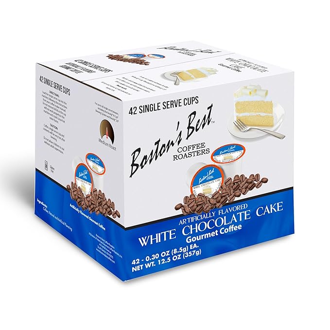 Boston’s Best - White Chocolate Cake Flavored Delicious Gourmet Coffee Compatible with Keurig