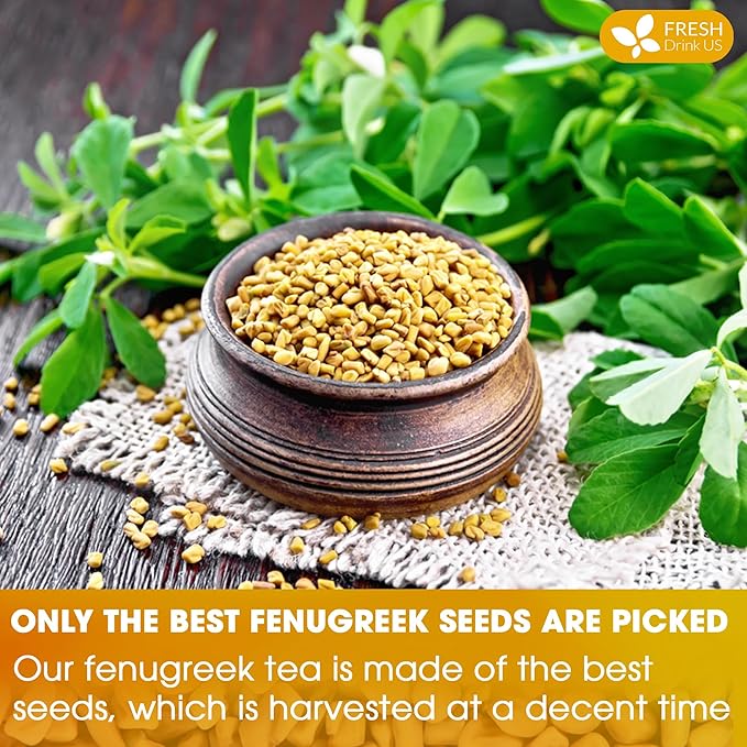 FreshDrinkUS, Premium 55 Fenugreek Tea Bags, 100% Natural & Pure from Fenugreek. Fenugreek Herbal