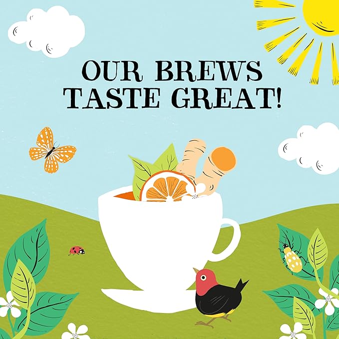 Clipper Tea, Orange & Turmeric, Organic Tea with Licorice Root, Orange Peel and Hibiscus, Plant