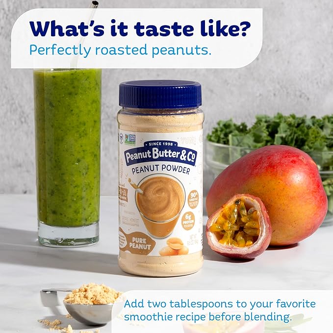 Peanut Butter & Co. Pure Peanut Powder, Non-GMO Project Verified, Gluten Free, Vegan, 6.5 Ounce
