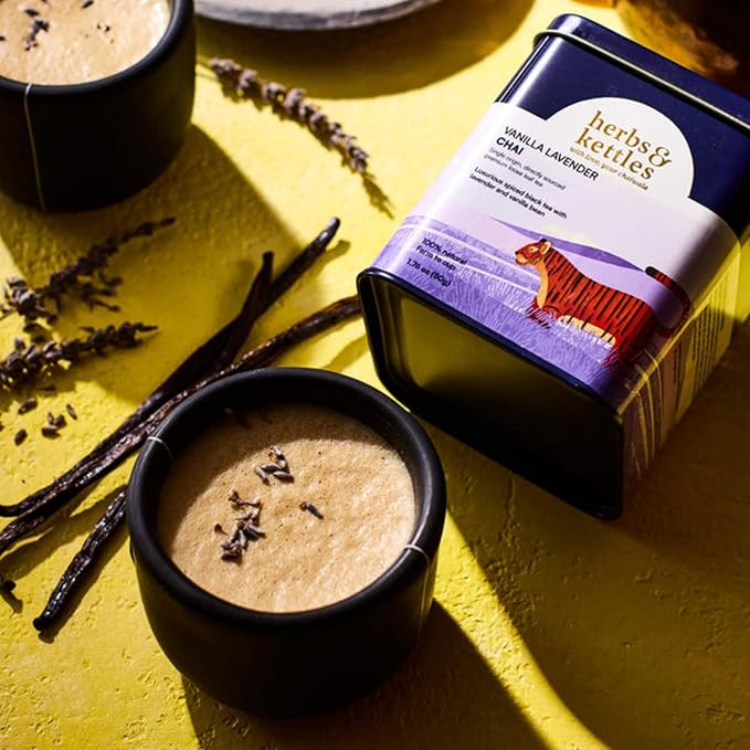 Herbs & Kettles Chai Combo Set | Masala Chai, Rose Cardamom Chai & Vanilla Lavender | Gourmet Loose